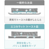 日本MARNA Ecocarat 多孔陶瓷 吸濕吐司碟 Toast Tray