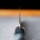 日本 增谷刃物 訓平作 VG10鋼 槌目大馬士革紋 刻流 藍柄 牛刀主廚刀 180mm