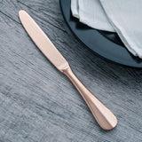 日本青芳 VINTAGE系列 不鏽鋼餐刀 粉紅玫瑰金 BAGUETTE CLASSIC STANDARD KNIFE PINK GOLD