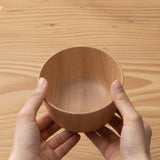 日本taffeta 櫸木 圓形有角飯碗 12厘米