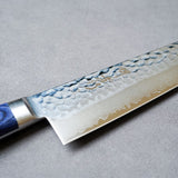 日本 堺孝行 VG10 33層槌目大馬士革紋 牛刀主廚刀 藍柄款 210mm