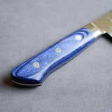 日本 堺孝行 VG10 33層槌目大馬士革紋 牛刀主廚刀 藍柄款 210mm