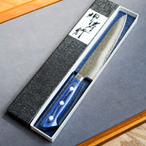 日本 堺孝行 VG10 33層槌目大馬士革紋 多用途小刀 藍柄款 150mm