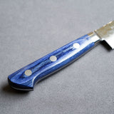 日本 堺孝行 VG10 33層槌目大馬士革紋 多用途小刀 藍柄款 150mm