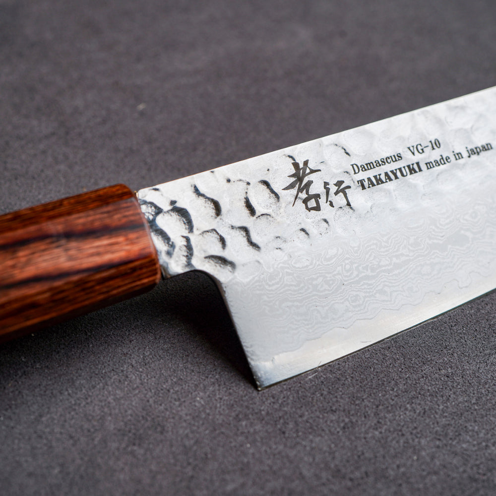 日本 堺孝行 VG10 33層槌目大馬士革紋 三德刀 和柄 170mm