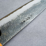 日本 堺孝行 焰紅蓮 青二鋼 黑打 鎚目 牛刀 225mm