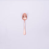 日本青芳 VINTAGE系列 不鏽鋼甜品匙 粉紅玫瑰金 BAGUETTE CLASSIC DESSERT SPOON PINK GOLD