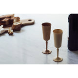 日本Riveret 竹製八角底座高身酒杯 Octas